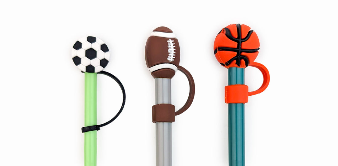Silicone Straw Covers - Sports