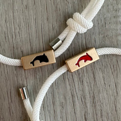 Tropical Magnetic Couples Bracelets Dolphin Charm
