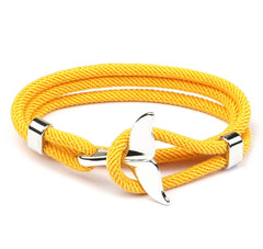Summer Wrap Rope Bracelet with Mermaid Tail Yellow Wholesale