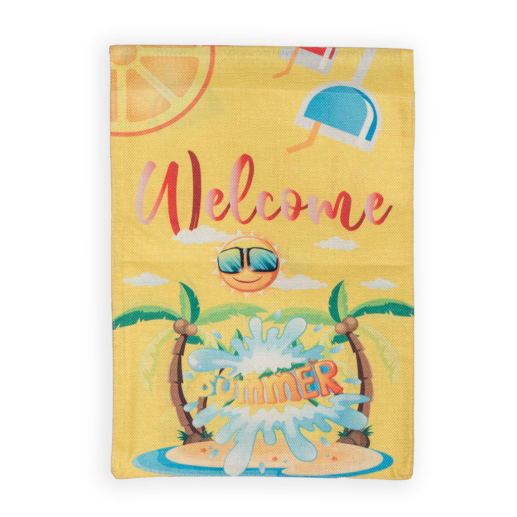 Garden Flag - "Welcome Summer" Water Splash Wholesale