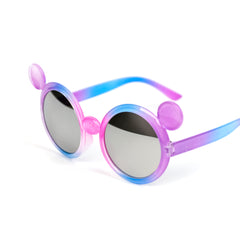 Kiddie Kaleidoscope Mouse Ears Mirrored UV Sunglasses Wholesale