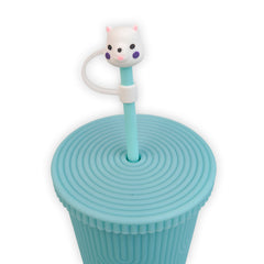 Dog-Shaped Silicone Straw Cover 7mm Wholesale