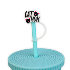 Cat Mom Silicone Straw Cover 7mm Wholesale