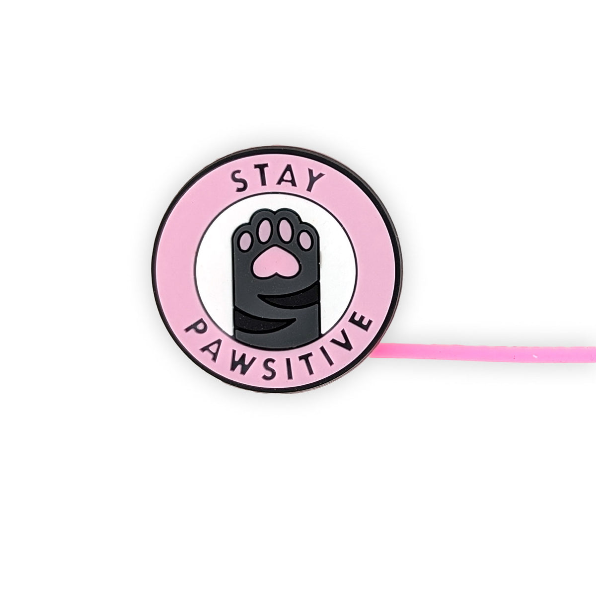 Stay Pawsitive Silicone Straw Cover 7mm Wholesale