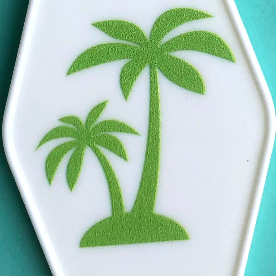 Motel Key Tag Fob - Palm Tree Coastal Florida Wholesale