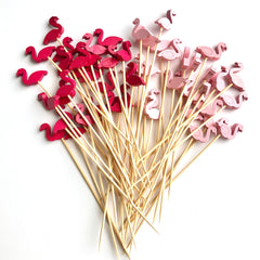 Pink Flamingo Cocktail Picks Set of 50 Wholesale