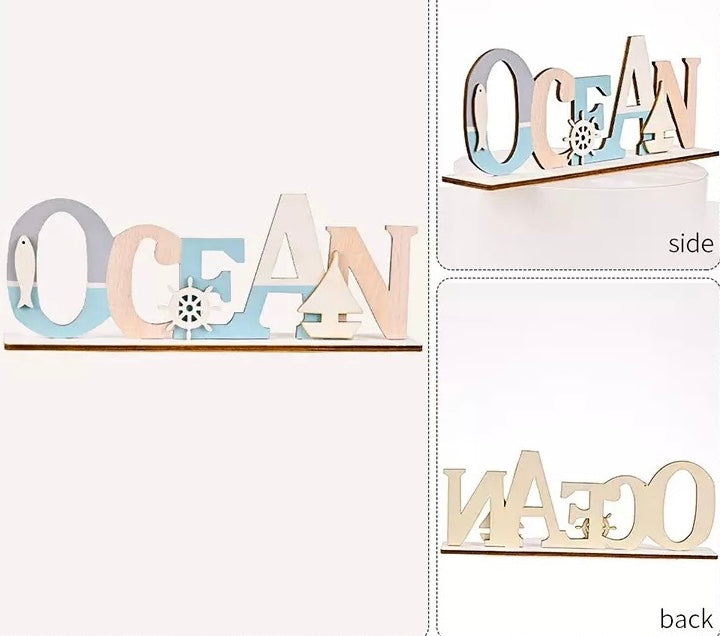 Wooden Beach & Ocean Coastal Nautical Decoration Signs
