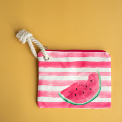 Canvas Clutch Waterproof Beach Wristlet - Watermelon Wholesale